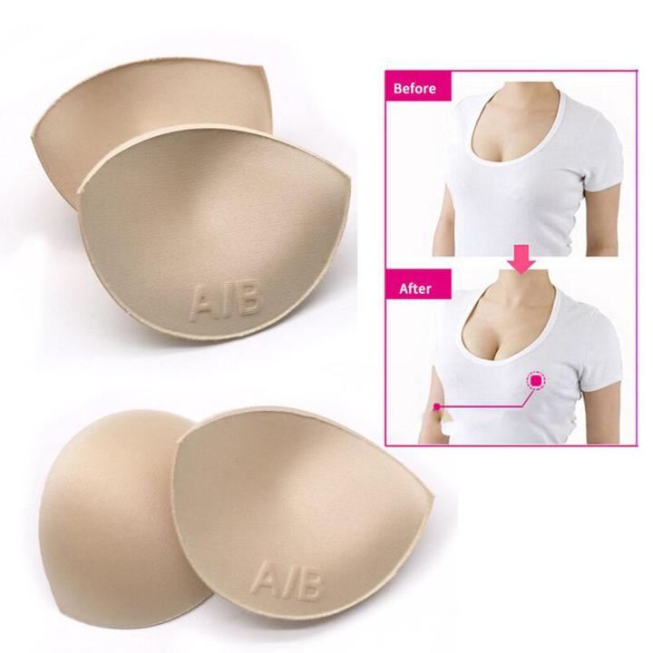 4piece 2pair Women Cups Bikini Bra Pad Chest Push Up Insert Foam Pads For Swimsuit Padding Breast Enhancer Bra Accessories