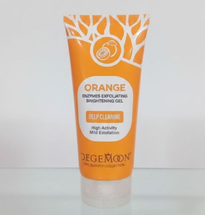 150ml Orange Enzyme Exfoliating Brightening Gel, Gentle Face Scrub for Glowing Skin, Removes Dead Skin Cells, Deep Cleans Pores, Smooth & Radiant Complexion