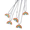 Rainbow Necklace Women's After Wind And Rain Means Beauty And Luck Jewelry Long Pendant Necklace Is And Practical. 