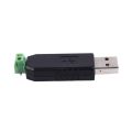 2x PC USB to RS485 RS-485 interface converter Serial adapter compatible + PLC ， Black converter adapter. 
