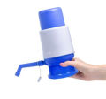 Drinking Water Pump Dispenser For 19 Ltr Bottle - T - Pump Water Cans - Blue & White. 