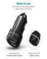 24W - 4.8A - Dual USB Car Charger - Black. 