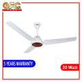 GFC Inverter Ceiling Fan - 30 Watts - Ravi Model 56 Inch - 100% Pure Copper Wire - With Remote - 5 Years Brand Warranty - Energy Saver Fan. 
