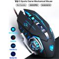 Universal Non-macro Gaming Mouse USB Wired Computer Gaming Mouse USB Cable Gaming Mouse 3200DPI Metal  Base Plate. 
