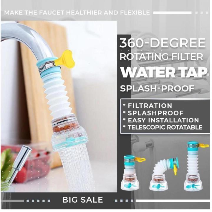 badge360 Rotary Water Saving Kitchen Faucet Shower Head Bathroom Faucet ...