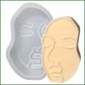 Customized Keychain 3D Face Shape Silicone Candle & Soap Molds For Women, Men, Kids - Durable Resin Casting Clay Mold For Soaps, Candles, Cakes Serving Board Resin Mold. 
