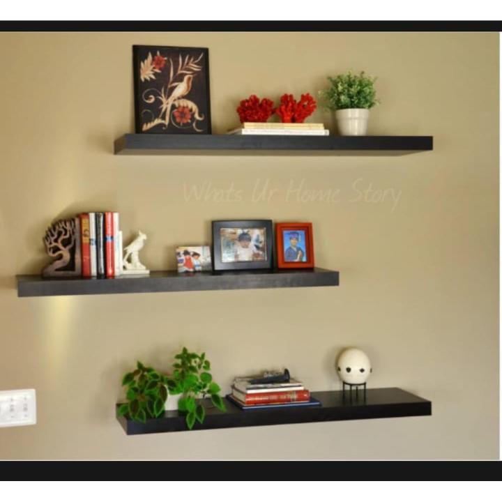 Set of 3 large floating shelves