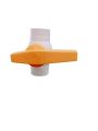 1/2"inch PVC Plastic Ball Valve Yellow Handle. 