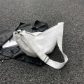 Female Banana bag High-quality Lacquer Women's Crossbody bag Large Brown Aesthetic handbag for Casual Daily use Fashion. 