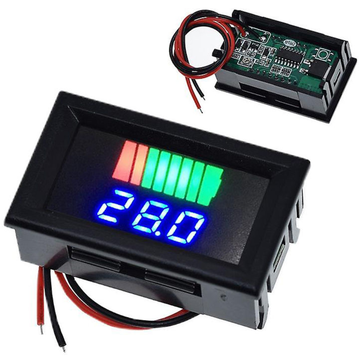 12V to 60V Digital Battery Level Indicator Volte Meter Battery Capacity Meter DC DC 12V 24V 36V 48V 60V Lithium Battery Capacity Meter  In Pakistan