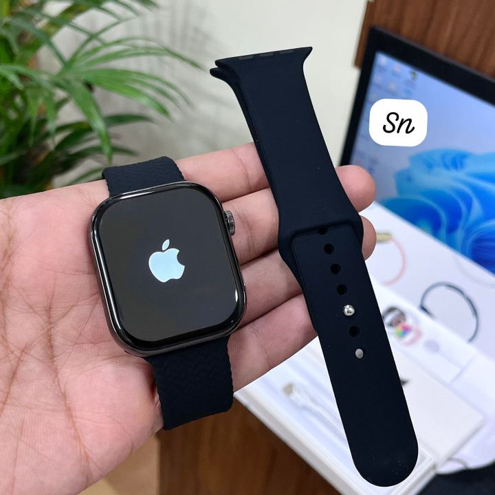 series 10 smartwatch clone with apple logo  original packing,serial number  2024 With Big Display