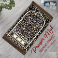 Muslim Prayer Rug Janamaz Prayer Mat Premium Orthopedic Foam Quilted Velvet Prayer Rug | Anti Slip Quilted Janamaz, Printed Jaye Namaz Size 70 x 110 cm Religious Items Blink Bedding. 