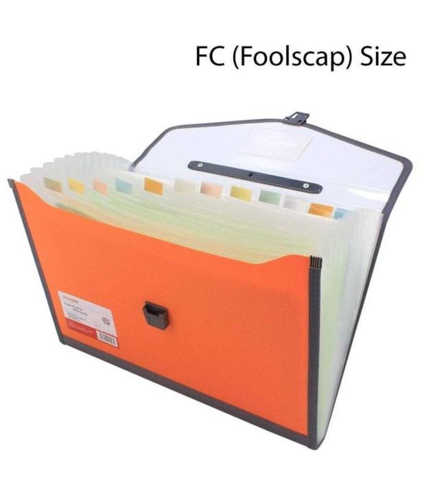 TRANBO%20Plastic%20Expanding%20Bag%20File%20Folder%20with%2013%20Section%20Pockets,%20Foolscape%20Size%20-%20Image%205