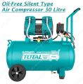 TOTAL Oil Free Air Compressor - 50 Litre - 1.6 HP - Silent Type - TCS1120508. 