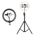 Ringlight - 26CM Ringlight - High Quality With 7FT Ringlight Stand - Stand with Mobile Phone Holder for Mobile Phones/DSLR and Ring Light, Three Colors Shades Ring Light. 