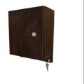 wall mounted wooden first aid box Security locker plus keys holder. 