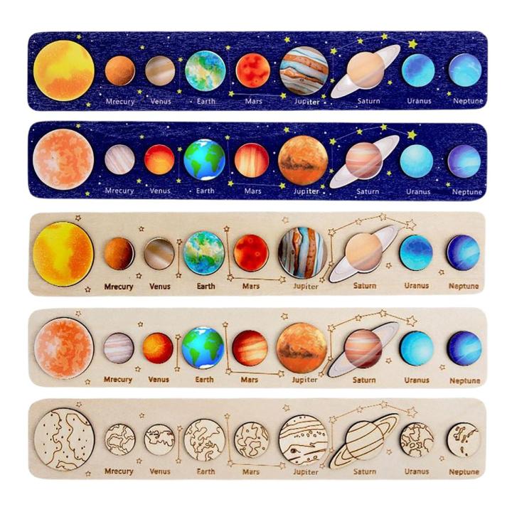 Solar System Board Game Educational Toy Planet Learning Toys Fine Motor Skills Brain Teaser Kids Science Toys for Boys Girls