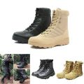 Stylish Shoe Security Guard Shoes Fashion Men Shoes Boots Combate Boots Walking Boots Leather Boots Antiskid Lace-Up Army Shoes Training Boots High Top Military Boots Swate Boots. 