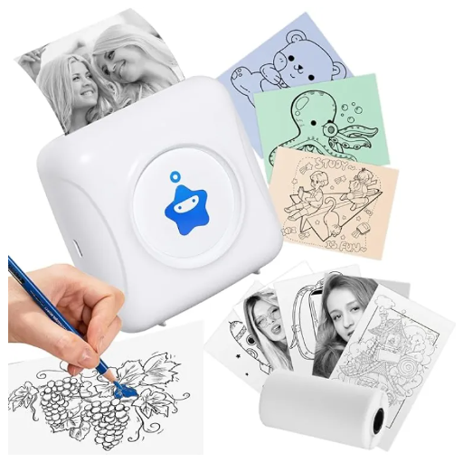 Dodocool Portable Smart Photo Printer, Mini Bluetooth Pocket Thermal Printer For Picture, Label, Memo & Receipt – Imported From UK