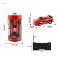 Mini RC Car Toy in A Can Container Electric RC Vehicle Toy Control Car for. 