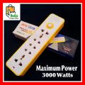High Quality Extension Board Multiple EU/UK Sockets with Power on/off Switch Maximum Power 3000W. 