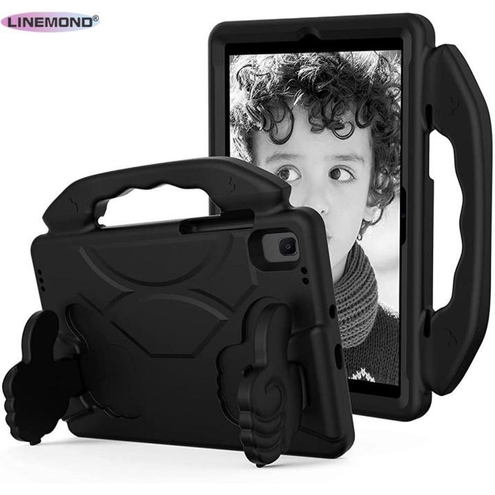 Tablet Bags for Samsung Galaxy TAB A7 10.4 T500 Tablet Case for Kids Shockproof Lightweight EVA Dropproof Impact Resistance Protective Handle Stand Cover Tablet Case Cover (Color : Black)