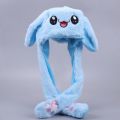 【HOT】 1PC Rabbit Hat Plush Can Moving Bunny Ears Hat For Kids Adult Girlfriend Bunny Plush Cap Winter Hat. 