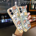 Chenyyka For Realme C21 Case Cartoon Astronaut Bear Pattern Luxury Plating Silicone Phone Cases Fashion Shockproof Soft Case Full Cover Camera Lens Protection Shell. 