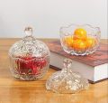 Glass Candy Jar with Lid - Crystal Candy Jar. 