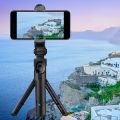 XT09 Compact Extendable Selfie Stick Tripod Phone Holder with Bluetooth Remote. 