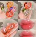 Trendy Korean Heart Lip Gloss Cute Lip Gloss Cosmetic Matte Lip Plumper l Lip Gloss Non Sticker. 