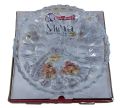 Isfahan Glass Divided Serving Plate 3 Partition Glass Dry Fruit Dish. 