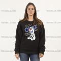 I'M OLAF Black Fleece Winter High Quality Sweatshirt For women. 
