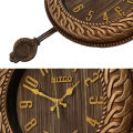 Hitco Round Hanging Wall Clock - Pendulum Style Wall Clocks - New Hanging Wall Clocks for Bedroom / Living Room / Decor - Decorating Item for Home - Clock Wall Stylish. 