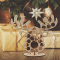 Chocolate Storage Shelf Anti-deform Christmas Tree Elk Advent Calendar. 