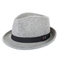 Men Winter Thick Warm Felt Fedora Hats Wool Gentleman Jazz Cap Homburg Male Classical Narrow Brim Top Hat. 