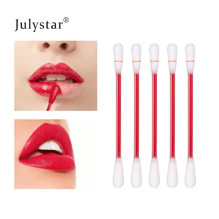 20Pcs%20Cotton%20Swab%20Lip%20Tint/Dye%20Long%20Lasting%20Charming%20Cigarette%20Cotton%20Buds%20Lipstick%20Fadeless%20Waterproof%20Cosmetics%20For%20Women%20-%20Image%202