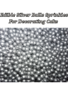 Silver Balls Edible Sprinkles 150g  For Cake Decoration (Non Metallic). 