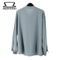 Men Long Sleeve Shirt Stylish Ethnic Print Men's Casual T-shirt Slim Fit Long Sleeve Stand Collar Trendy Spring/fall Shirt for Southeast Asian Fashion Enthusiasts Men Shirt. 