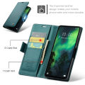 lthmy for Xiaomi Redmi Note 13 5G PU Leather Kickstand Wallet Magnetic Closure Flip Case Cover. 