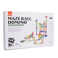 Maze Ball Domino Railway Playset Toy 163 Pcs For Kids New Building Construction Plastic 3d Mazeball Domino Blocks Game For Teenagers Educational DIY Intelligent Creativity & Fun Block Toy Figures Game Both Indoor & Outdoor For Kids, Teenagers, & Children. 