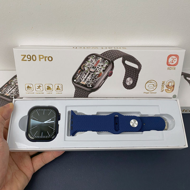 Z90 Pro Men Women Smartwatch Heart Rate Monitor, Sleep Tracker, Waterproof, Fitness Sports Watch with Wireless Charging