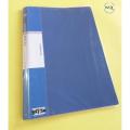 30 Pockets (FC) Clear Book File - Blue Colour. 