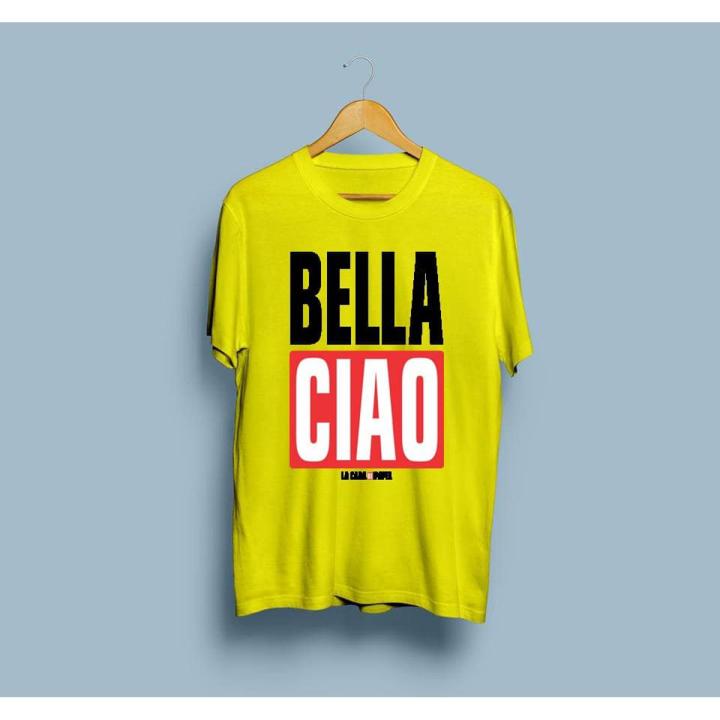 Grey%20Cotton%20Bella%20Ciao%20Half-Sleeves%20O-Neck%20T-Shirt%20For%20Men%20-%20Image%202