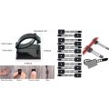 Wire finishing clip-70 x self-adhesive cable clamp-Black. 
