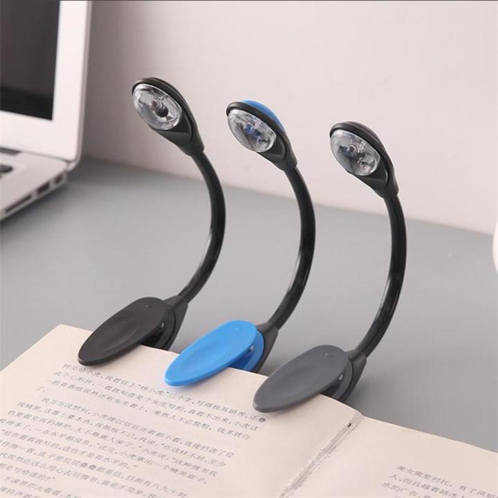 Mini Book Light Flexible Clip-On Bright LED Lamp Light Book