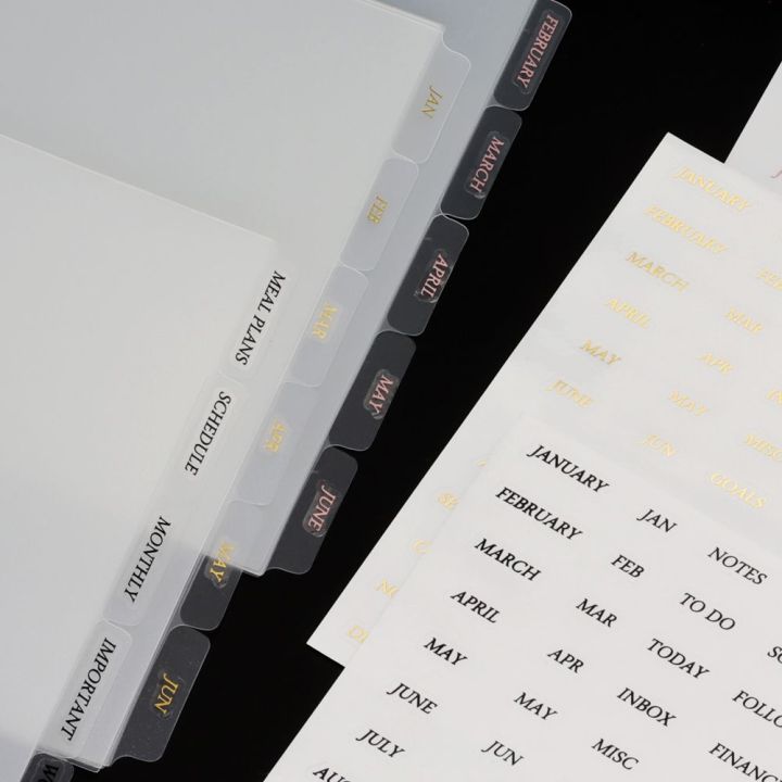 Stationery Creative Loose Leaf Separator Page Notebook Sticker for A5 ...
