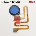Aocarmo Home Button For Huawei P30 Lite / Nova 4e Touch ID Fingerprint Sensor Flex Cable Replacement Part. 