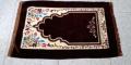 Prayer Mat Grey Velvet with Foam Jaye Namaz ( Jai Namaz Grey). 