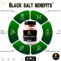 Premium Black Salt (Kala Namak) 300g – Natural Stone Salt for Cooking & Seasoning – Pure Himalayan Pink Salt. 